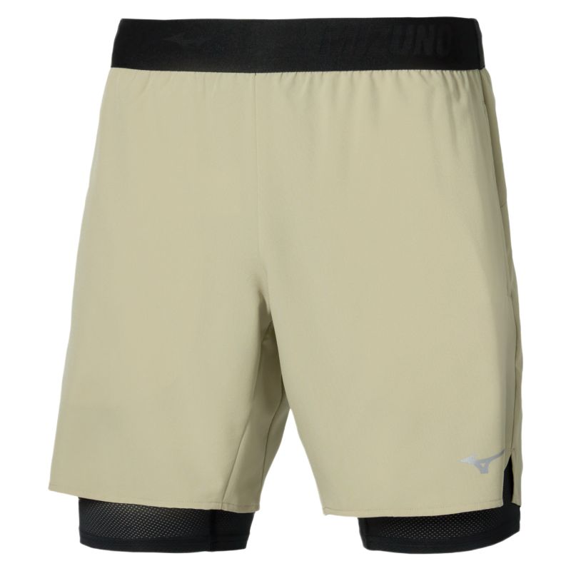 Mizuno Core 7.5 in 2in1 Short - elm Mizuno Core 7.5 in 2in1 Short - elm