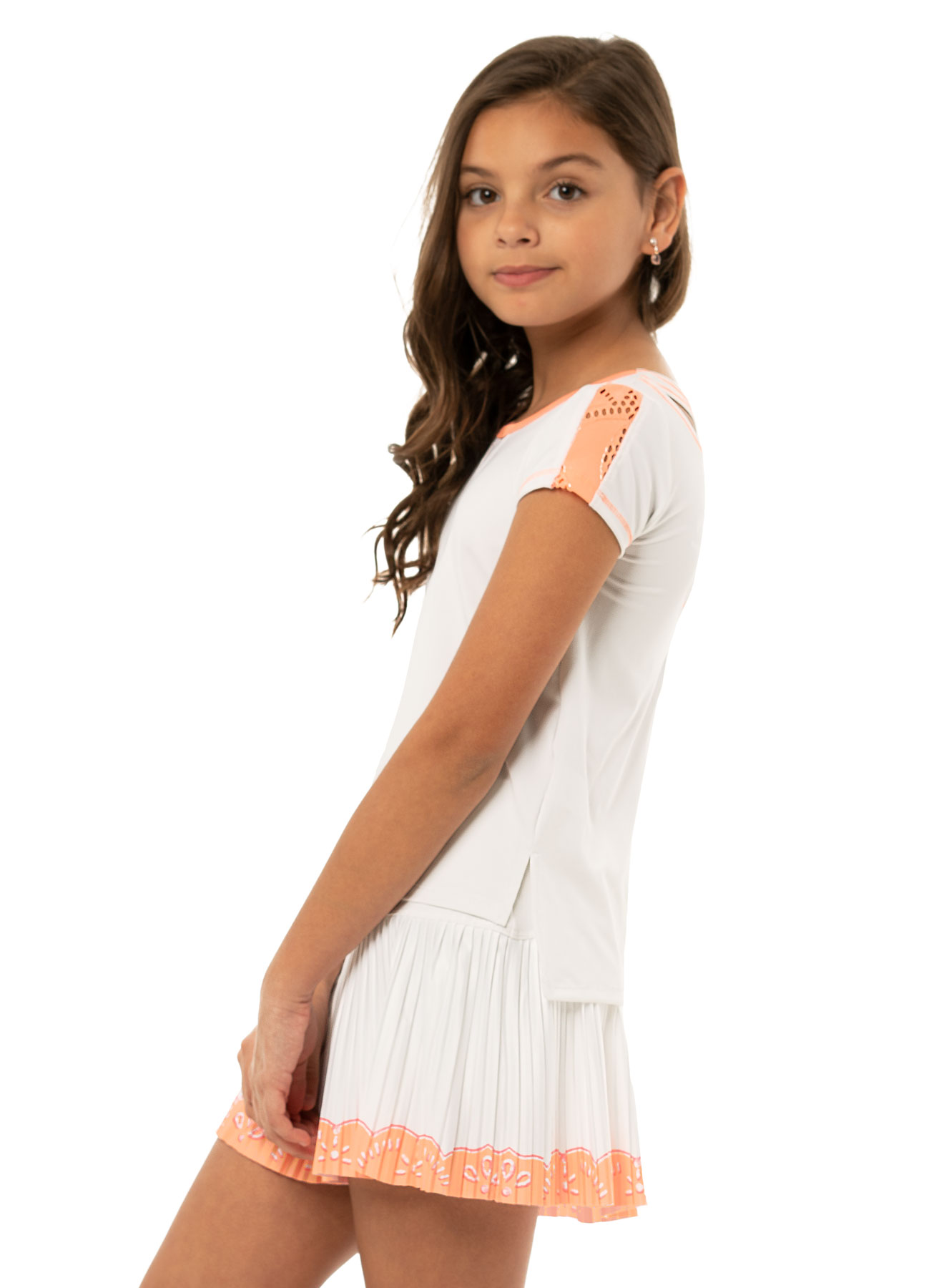 lucky-in-love-girls-eyelet-go-crossover-high-low-tee-white-orange-frost-2 Lucky in Love Girls Eyelet Go Crossover High-Low Tee - white/orange frost