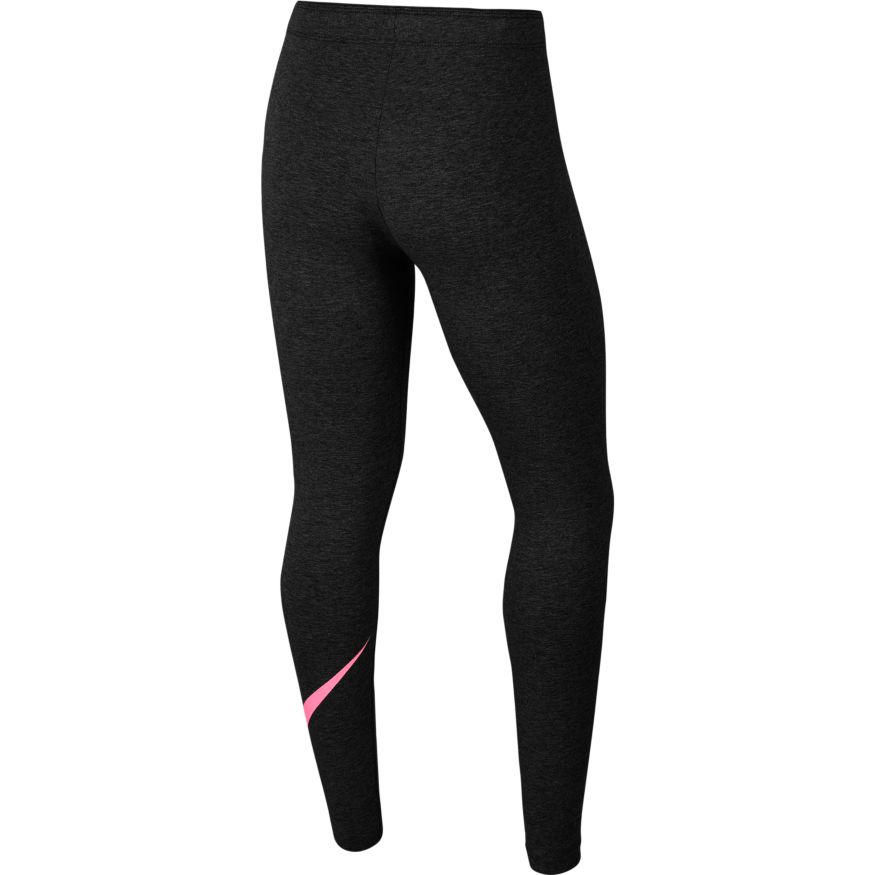 Nike NSW Favorites Swoosh Tight G - black heather/sunset pulse