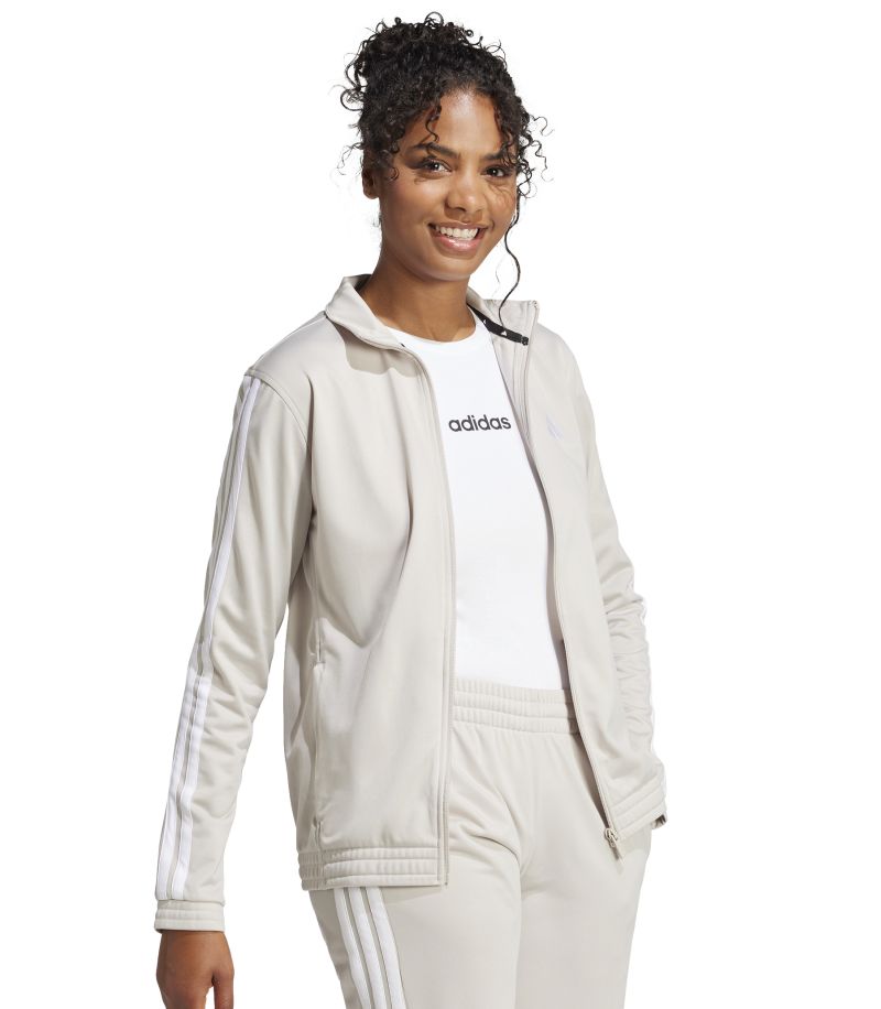 Adidas Tricot 3-Stripes Track - beige/white Adidas Tricot 3-Stripes Track - beige/white