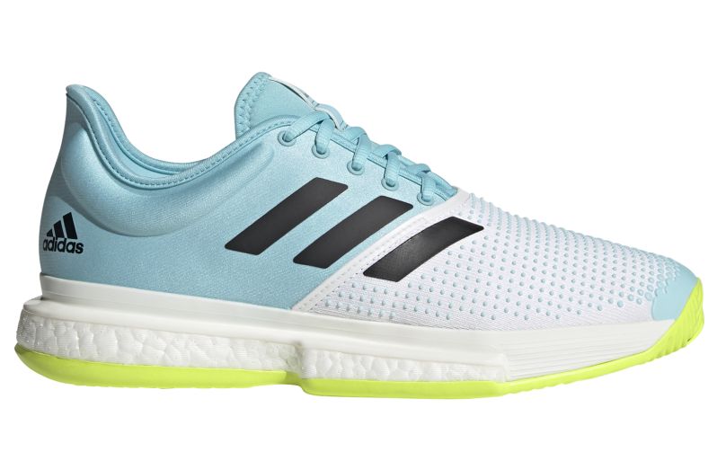 Adidas SoleCourt M Primeblue - white/core black/solar yellow