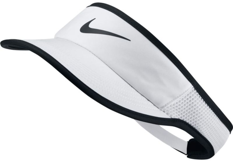 Nike Aerobill Feather Light Visor - white/black