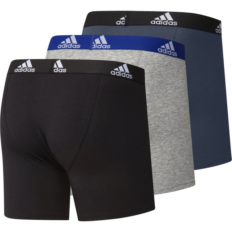 Adidas BOS Brief M 3P - black/medium grey heather/crew navy