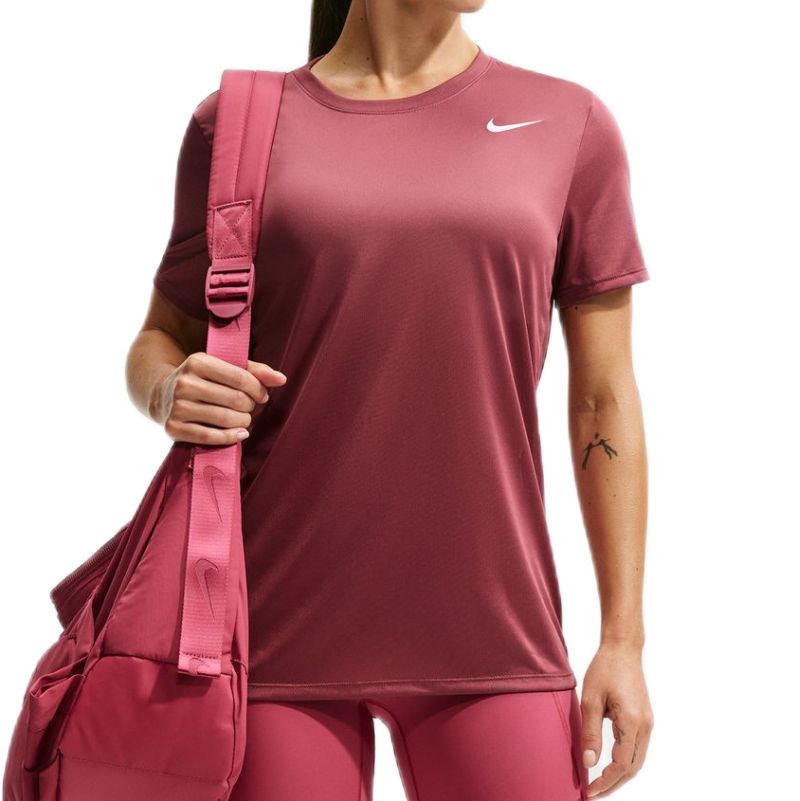 Damski T-shirt Nike Dri-FIT - pink smoke/white