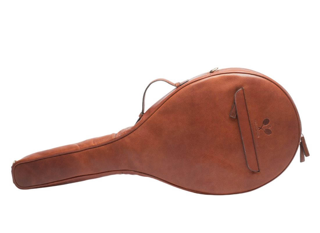 Hildebrand Leather Tennis Case - cognac Hildebrand Leather Tennis Case - cognac