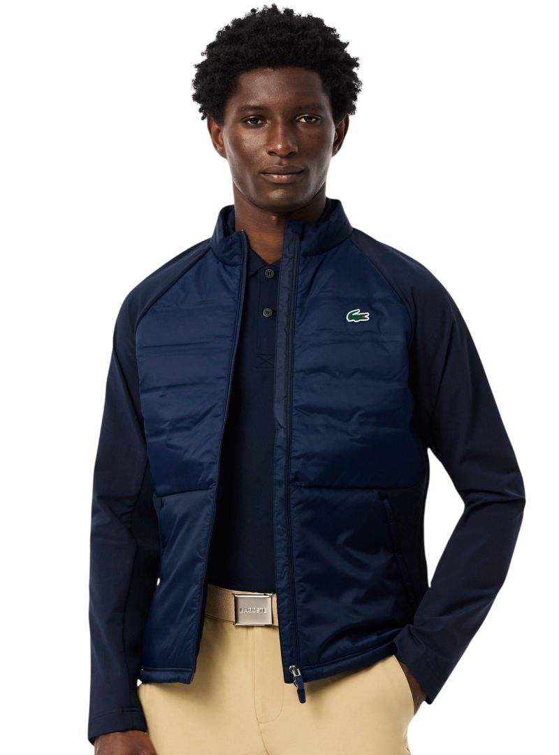 Lacoste High-Neck Quilted Sport - navy blue
