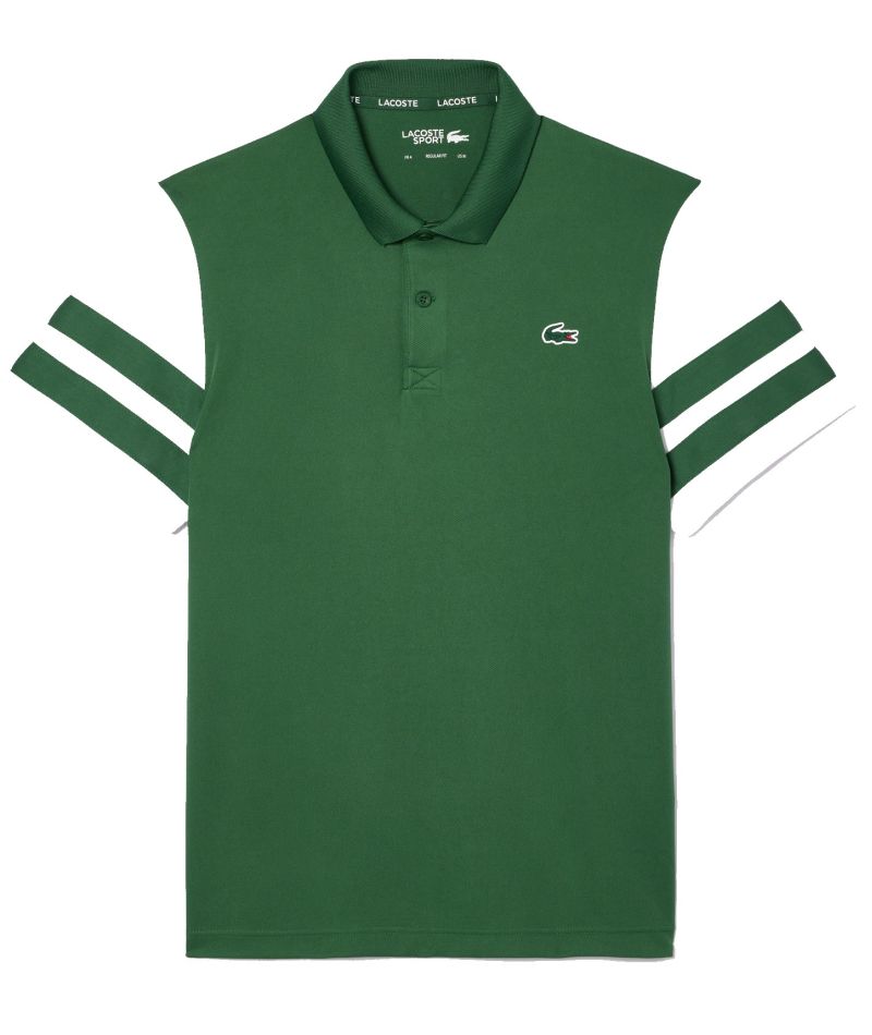 Lacoste Ultra-Dry Colourblock Tennis Polo Shirt - green/white Lacoste Ultra-Dry Colourblock Tennis Polo Shirt - green/white