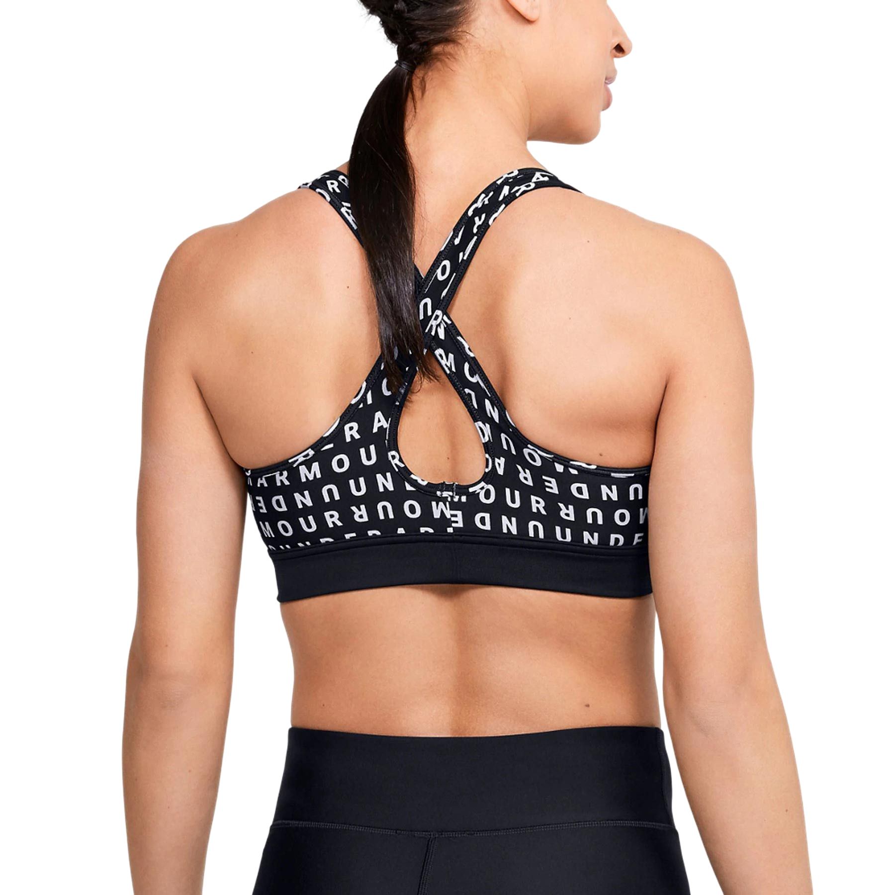 Under Armour UA Armour Mid Crossback Print Mash Up - black