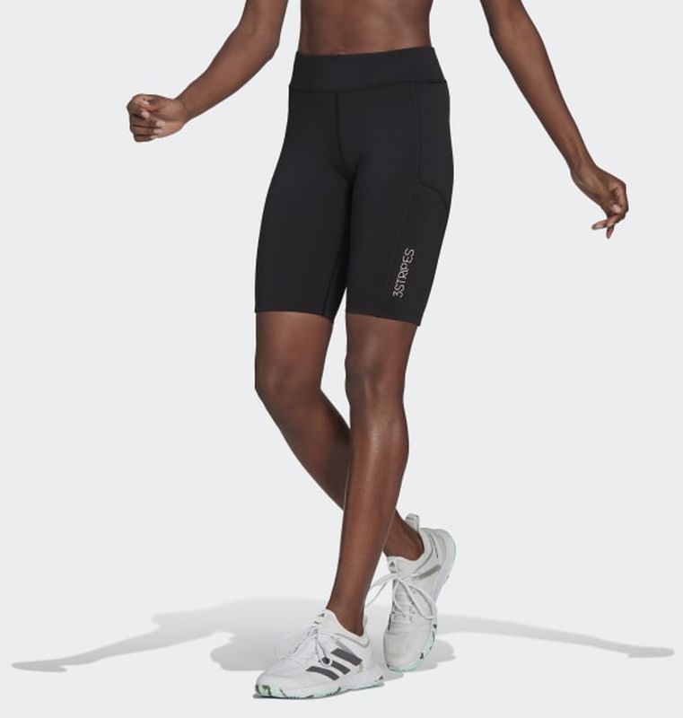 Adidas Club Short Tennis Tights - black/white