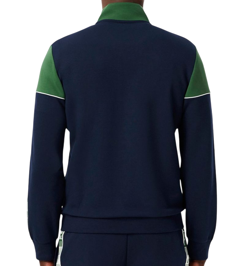 Lacoste Zipped Colour-Block - navy blue/green