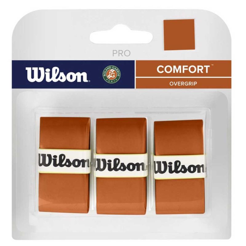 wilson-pro-overgrip-roland-garros-3p-brown-1 Wilson Pro Overgrip Roland Garros 3P - brown