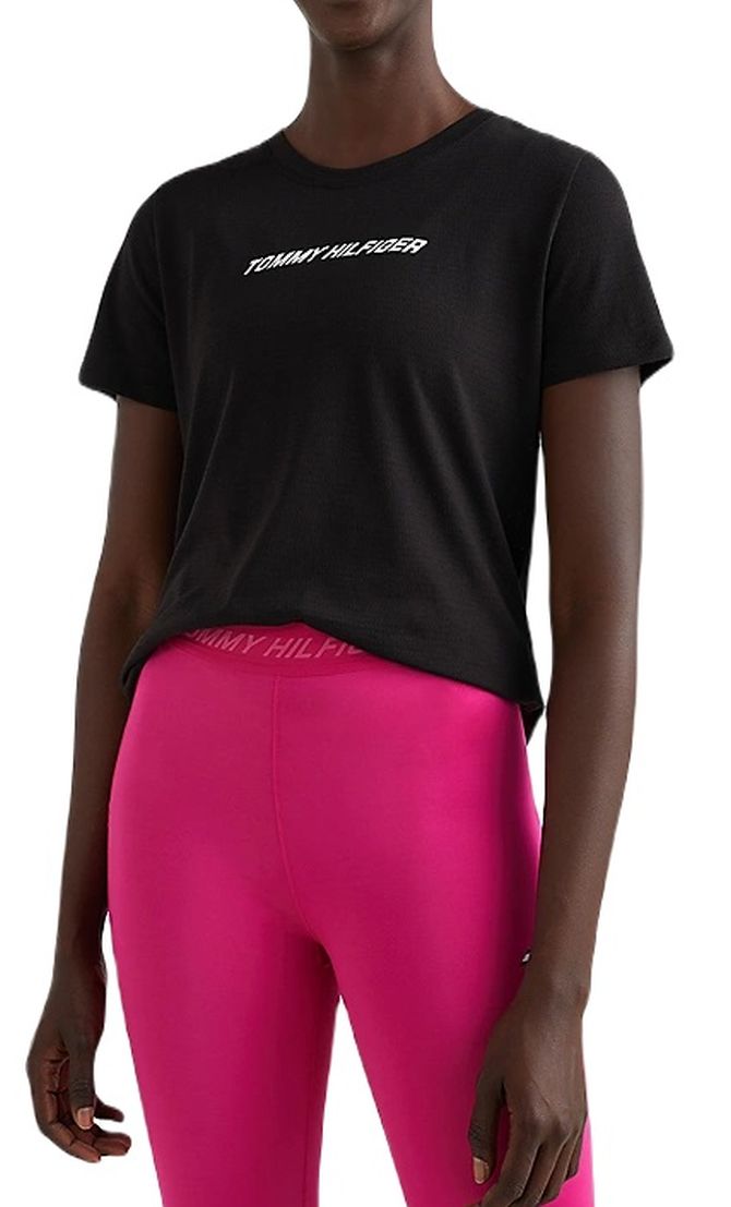 mesh-tee Tommy Hilfiger Performance Mesh Tee - black