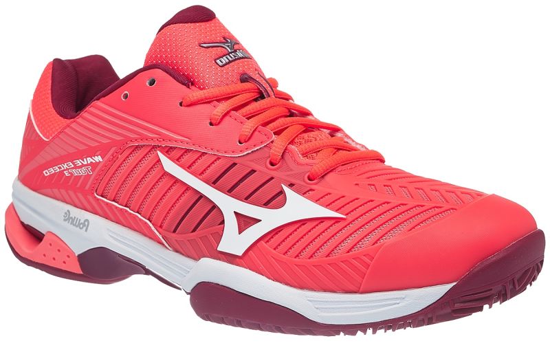 Mizuno Wave Exceed Tour 3 CC - fiery coral/white/beet red