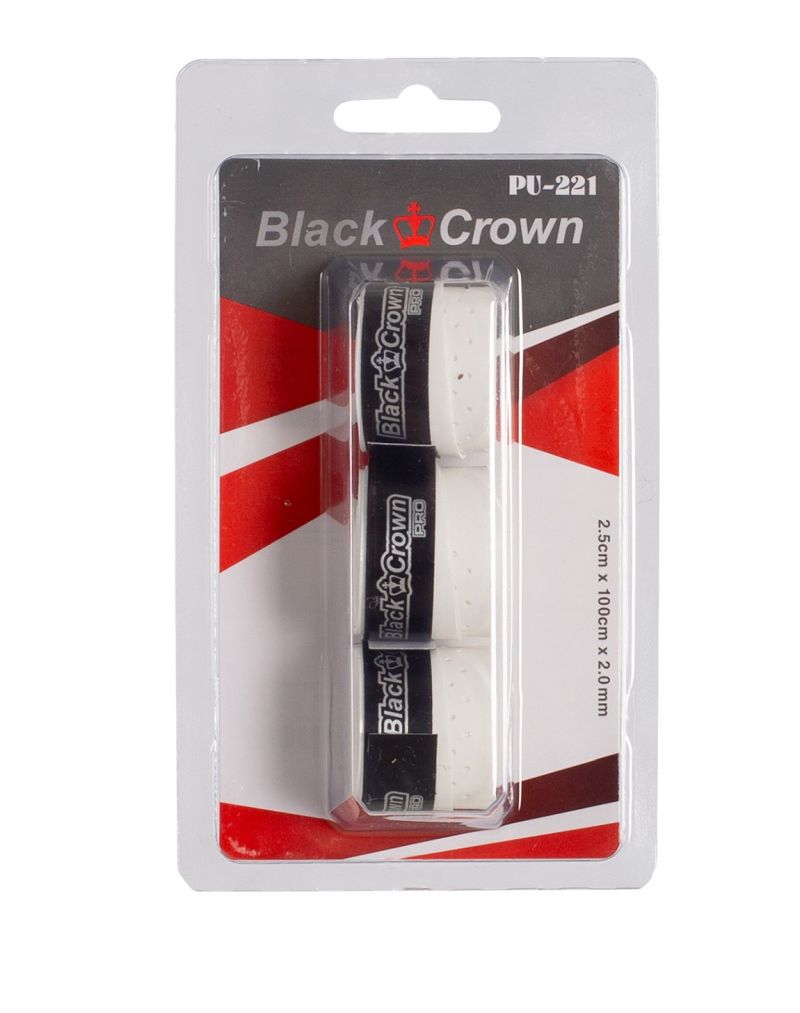 Black Crown Overgrip 3P - white Black Crown Overgrip 3P - white