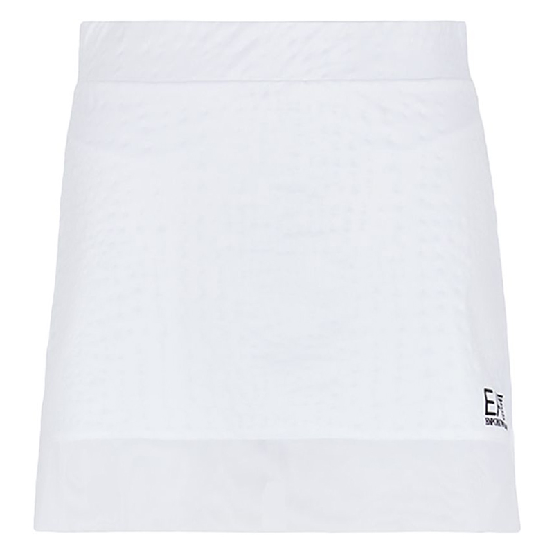 EA7 Woman Jersey Skirt - fancy white