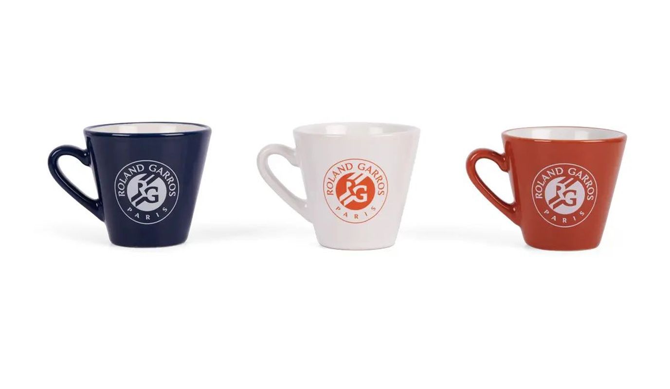 Roland Garros 3 Cup Set - clay/white/navy