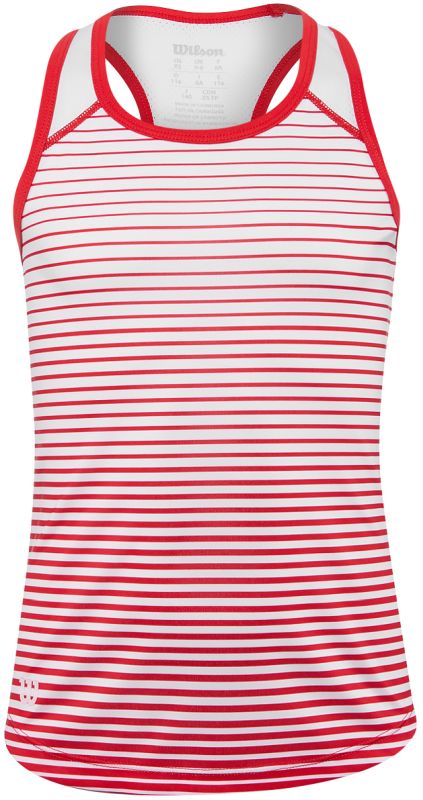 Wilson G Team Striped Tank - red/white