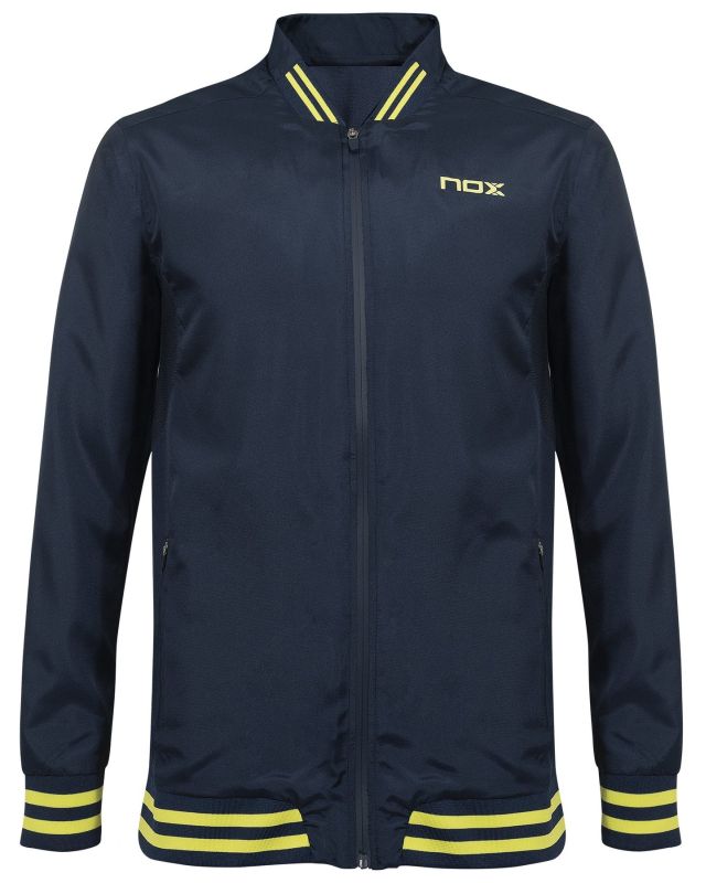 NOX Cortavientos Hombre Pro M - azul/lima