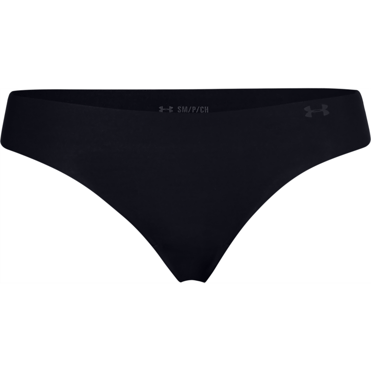 Under Armour Women's UA Pure Stretch Thong Underwear 3-Pack - black