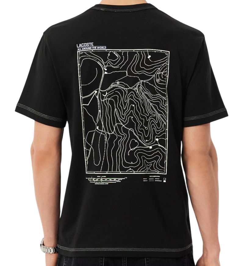 Lacoste Multi Print Jersey - black