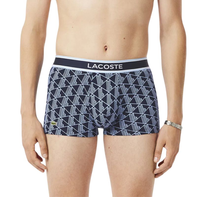 Lacoste Mit Monogrann Trunks 3P - navy blue/blue