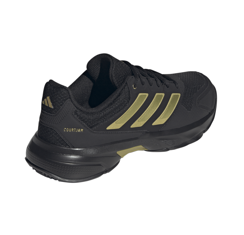 Adidas CourtJam Control 3 - core black/gold metallic/core black 