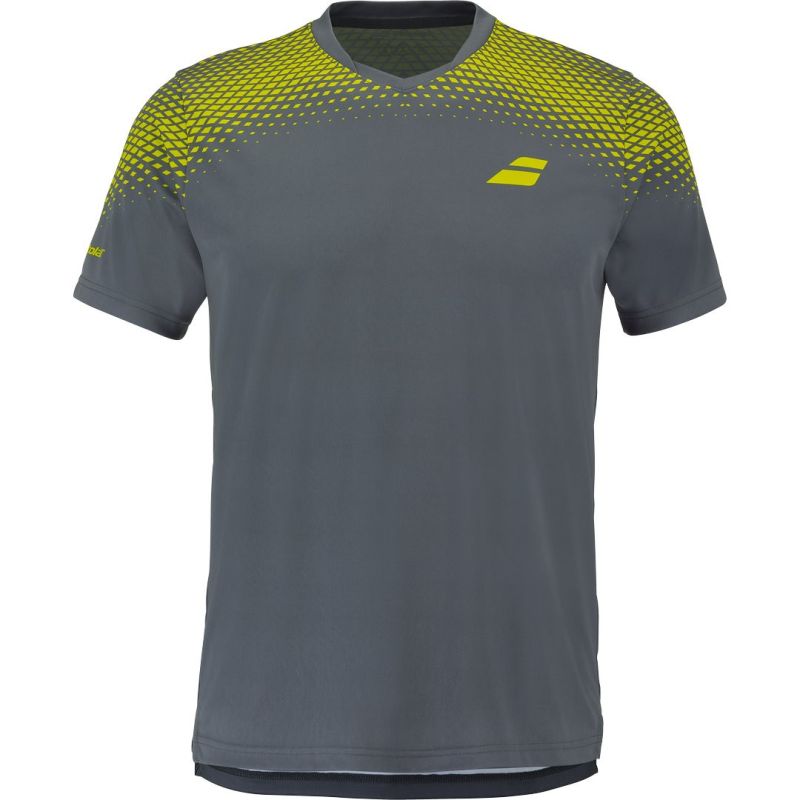 Babolat Aero Crew Neck Tee - grey/aero Babolat Aero Crew Neck Tee - grey/aero