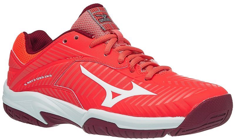 Mizuno Exceed Star Jr 2 AC -fiery coral/white