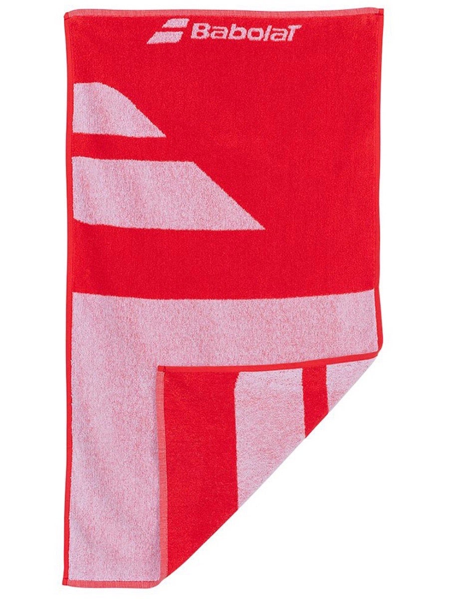 Babolat Medium Towel - white/fiesta red
