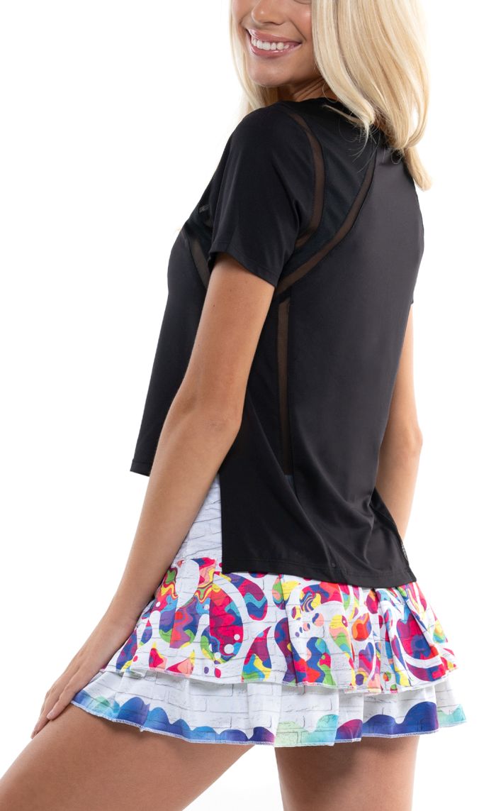 lucky-in-love-core-mixed-up-high-low-s-s-women-black-3 Lucky in Love Core Mixed Up High-Low S/S Women - black