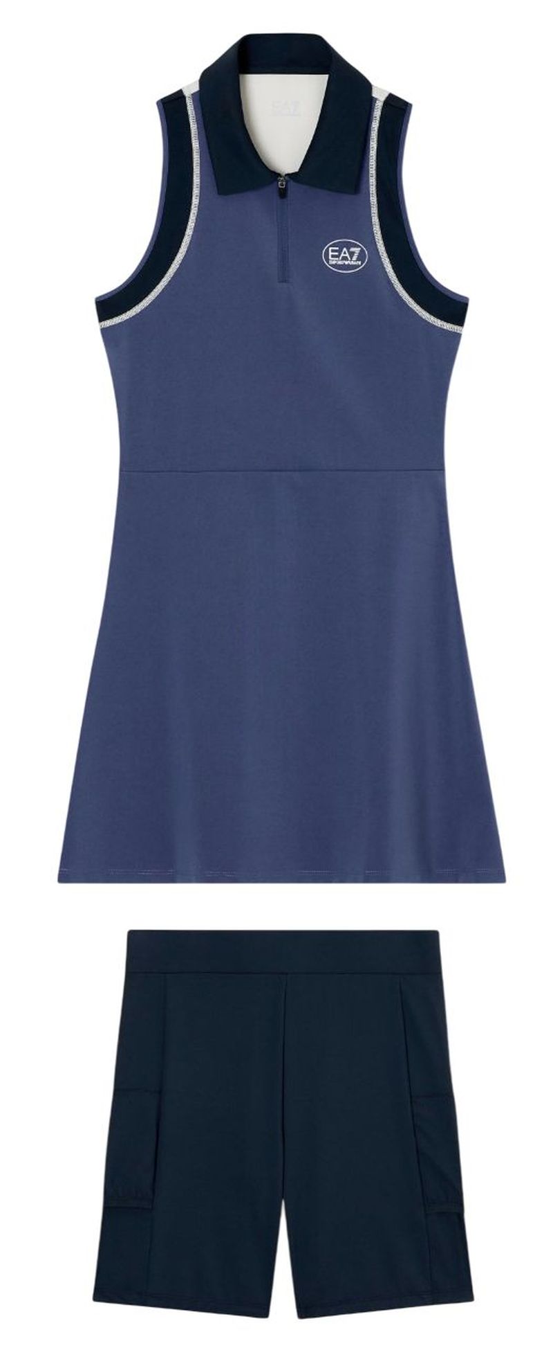 EA7 Tennis Pro Freestyle Polo - armani blue/deep cobalt 