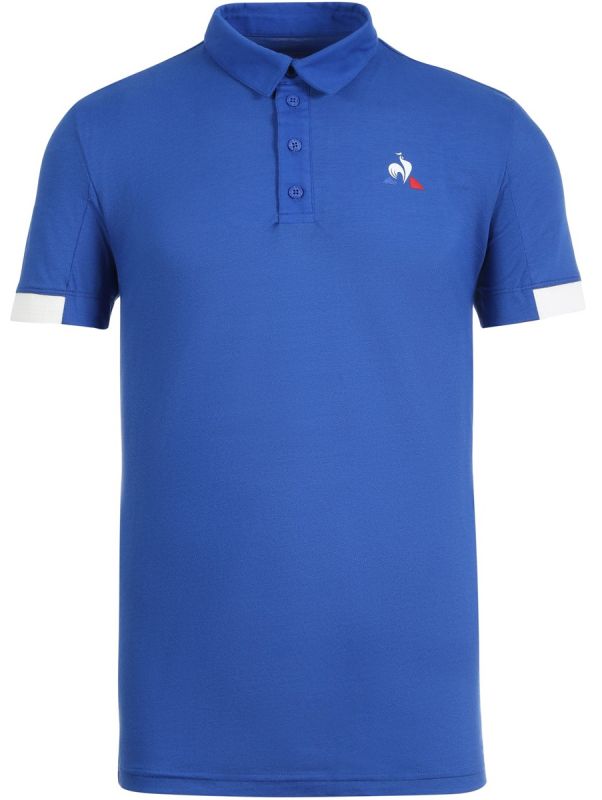 2021035_bleu_1_6 Le Coq Sportif TENNIS Polo SS No.5 M - cobalt