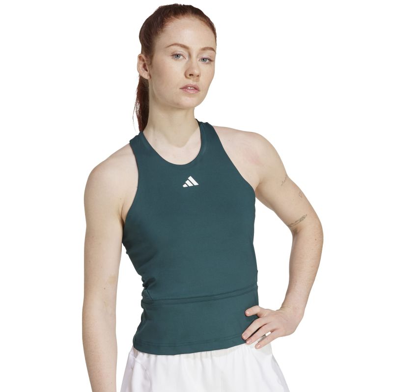 Adidas Climacool Mid-Length Y-Tank - aurora ivy Adidas Climacool Mid-Length Y-Tank - aurora ivy