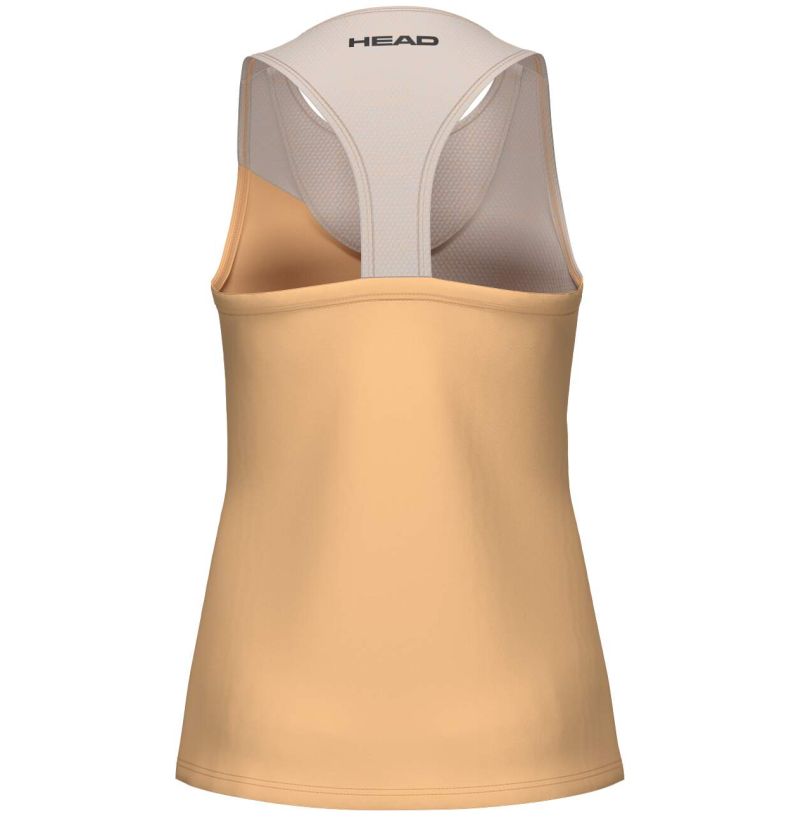 Head Girls Spirit Tank - apricot/light blue