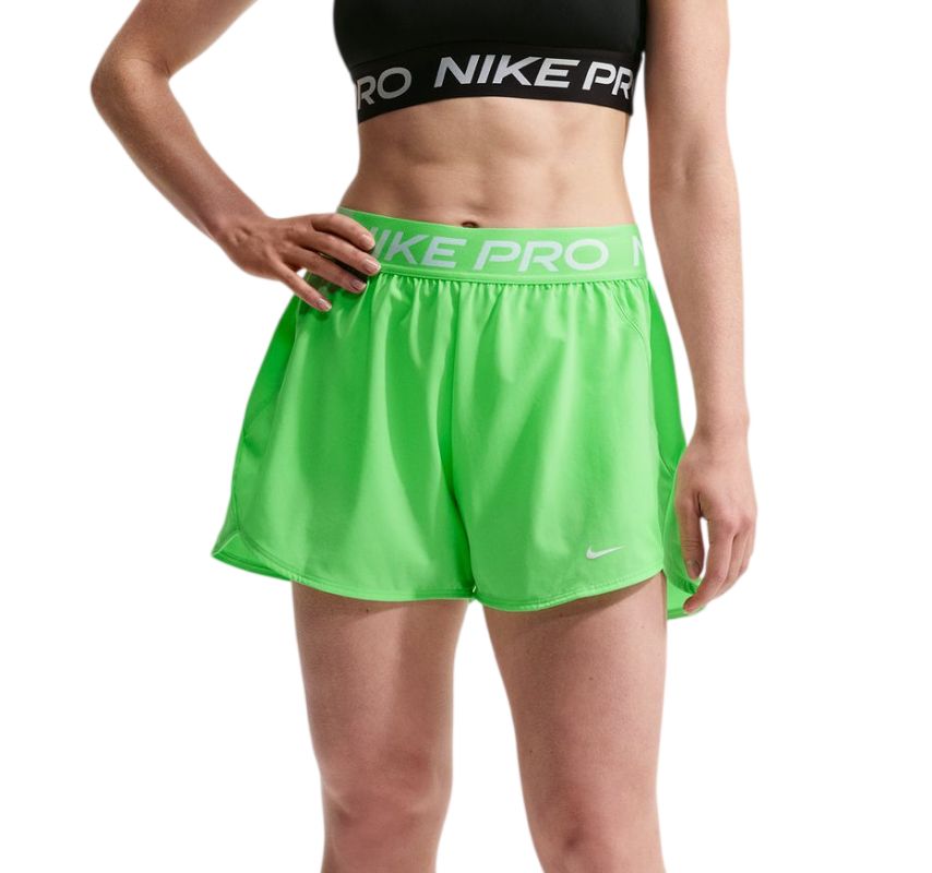 Damskie spodenki Nike Pro 2in1 - illusion green/white