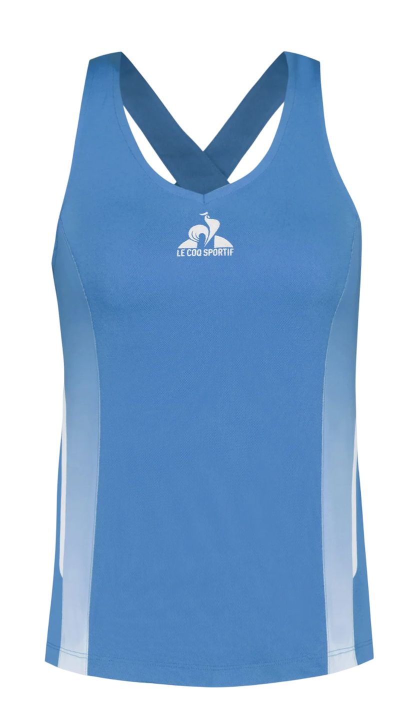 Le Coq Sportif Tennis Pro Tank 25 N° - pacific coast  Le Coq Sportif Tennis Pro Tank 25 N° - pacific coast