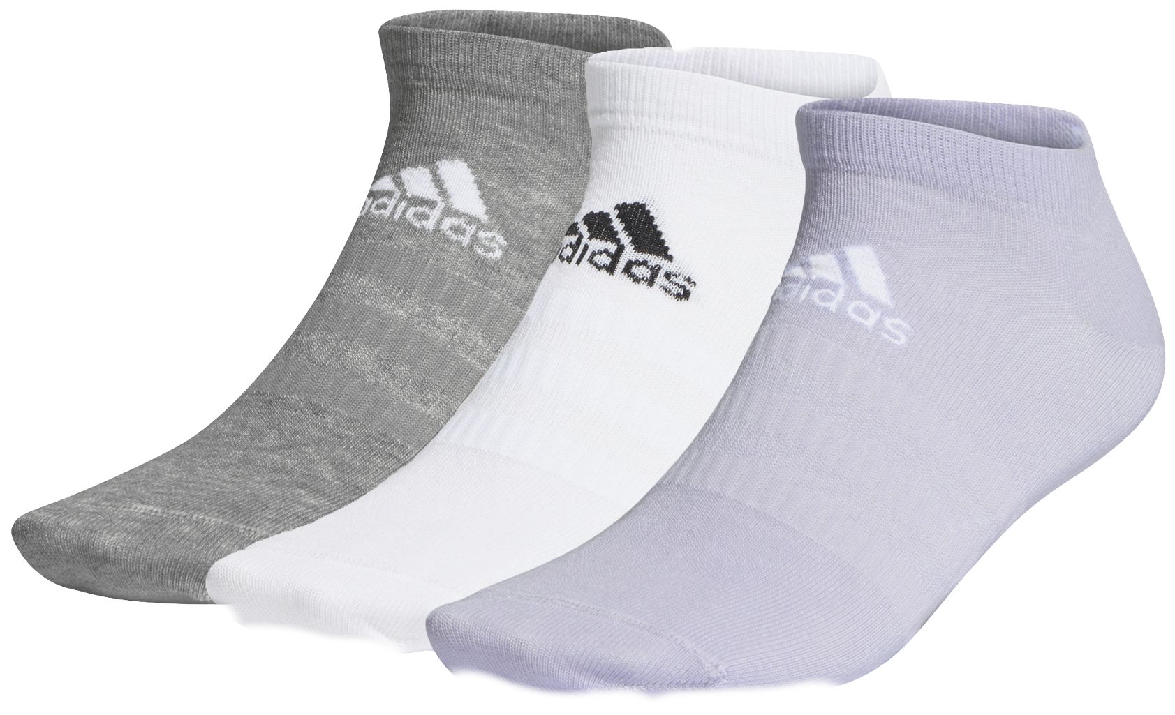 adidas-light-low-cut-socks-3p-purple-tint-medium-grey-white-1 Adidas Light Low-Cut Socks 3P - purple tint/medium grey/white