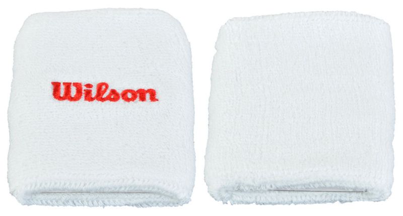 Wilson Double Wristband - white/red
