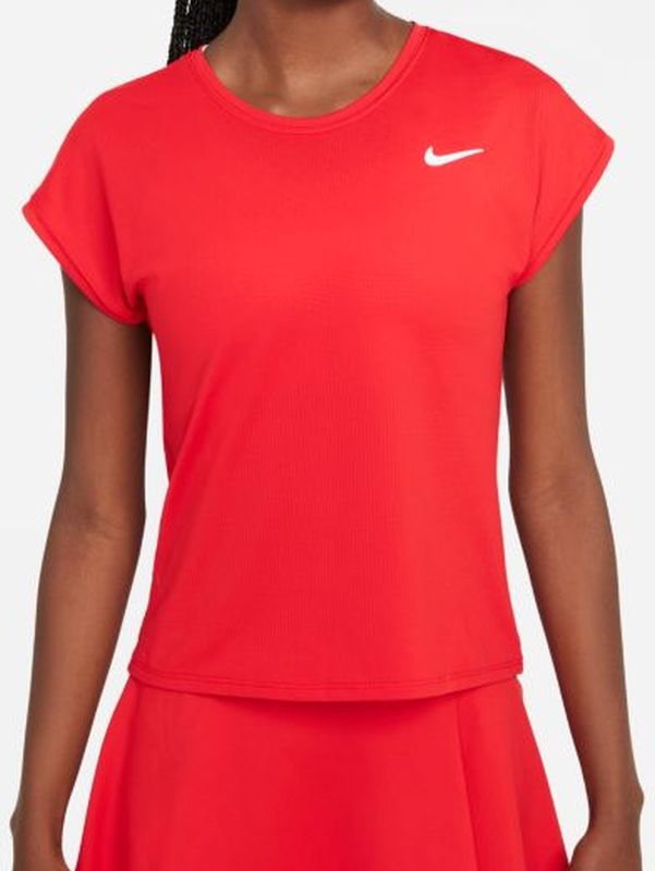 Nike Court Dri-Fit Victory Top SS W - university red/university red/white Nike Court Dri-Fit Victory Top SS W - university red/university red/white