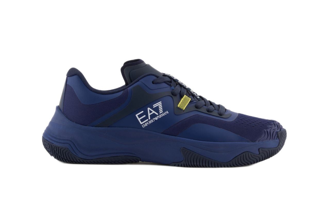 EA7 Unisex Woven Sneaker - deep cobalt/sky captain/yellow 