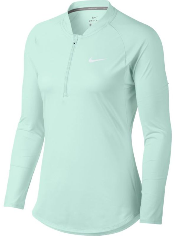 nike court pure half zip tennis top