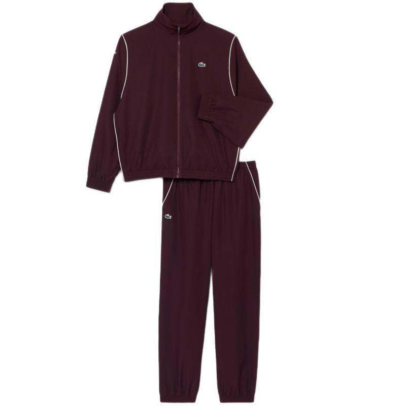 Męski dres Lacoste Tennis x Novak Djokovic - brown/white