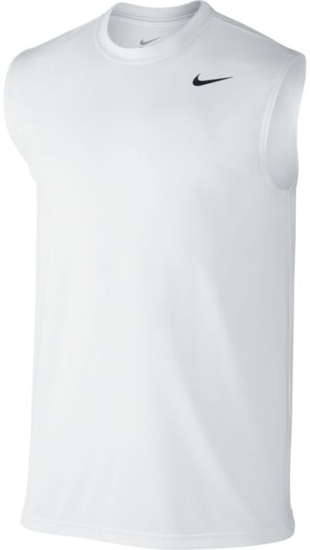 Koszulka Tenisowa Nike Dry Tee Sleeveless Legend white/bla