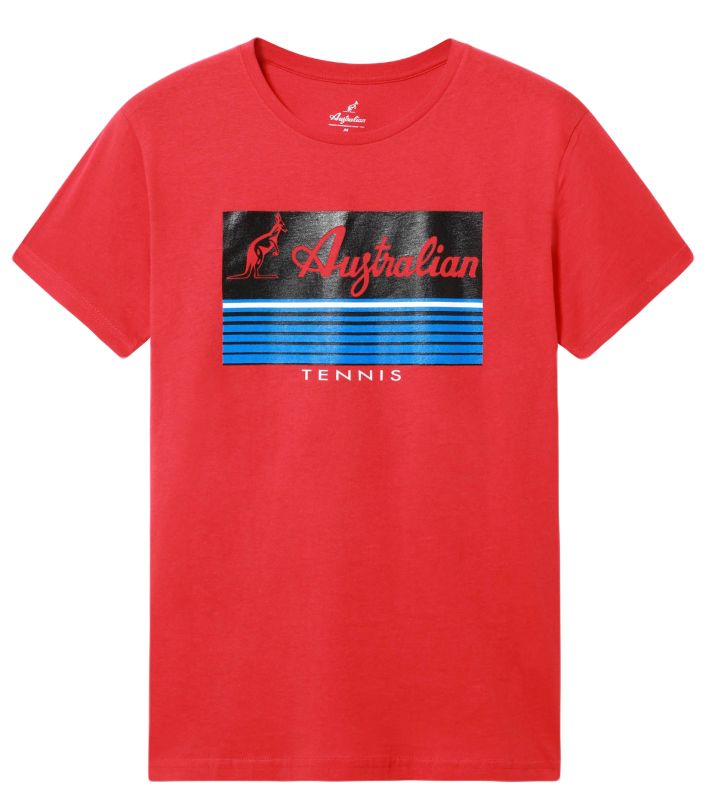 Australian Cotton T-Shirt With H-Line - rosso vivio