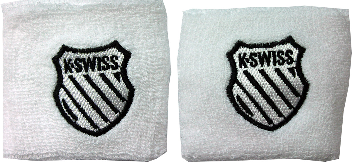 k-swiss-wristband-2-5-white-black-1 K-Swiss Wristband 2,5" - white/black