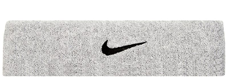 Nike Swoosh Headband - matte silver/black