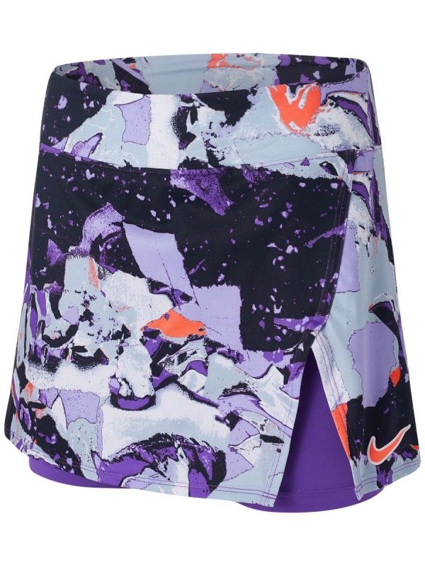 Nike Court Victory Printed Tennis Skirt W wild berry/bright mango