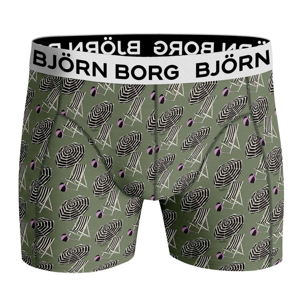 10000880_MP001_1 Björn Borg Core Boxer 2P - green/print