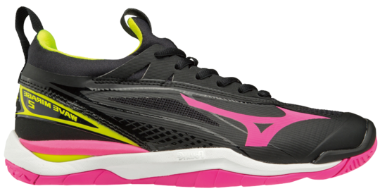 Mizuno Wave Mirage 2 - black/pink glo/safety yellow