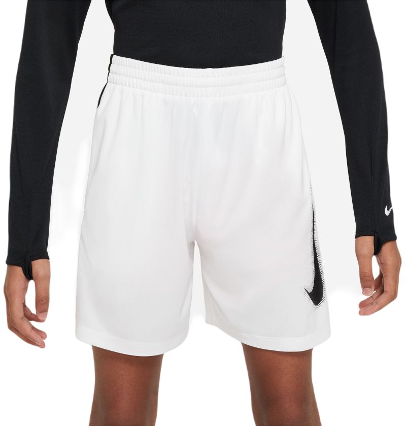Nike Boys Dri-Fit Multi+ Graphic Training Shorts - white/black/black